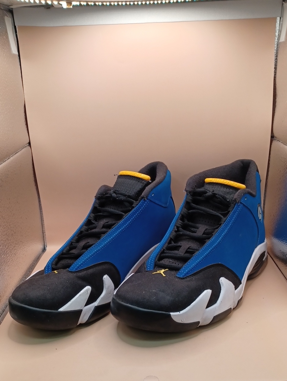 Pre-Owned Air Jordan 14 Retro Laney 2023-Royal Blue/Black/White Men Size 13 US